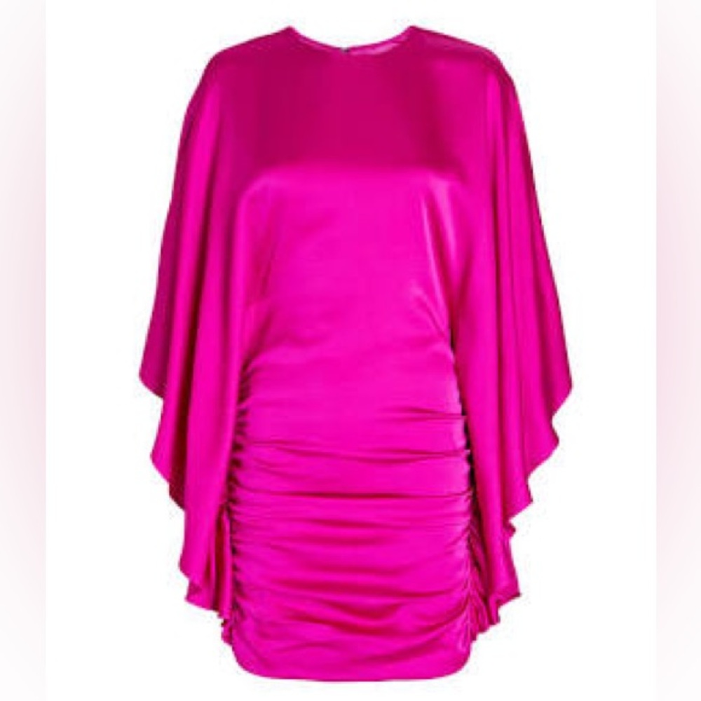 New Jonathan Simkhai Pink Ruched Mini Dress